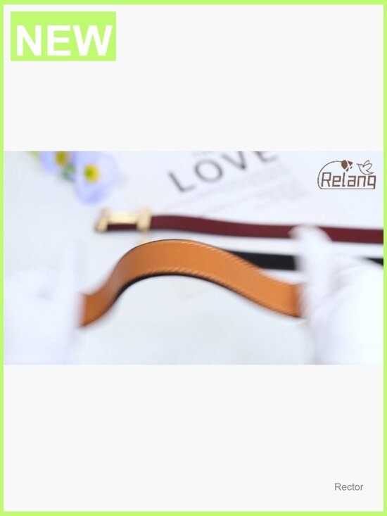Elegant Women\'s Leather Belt with Gold Buckle - Fashion Waist Band main image 4